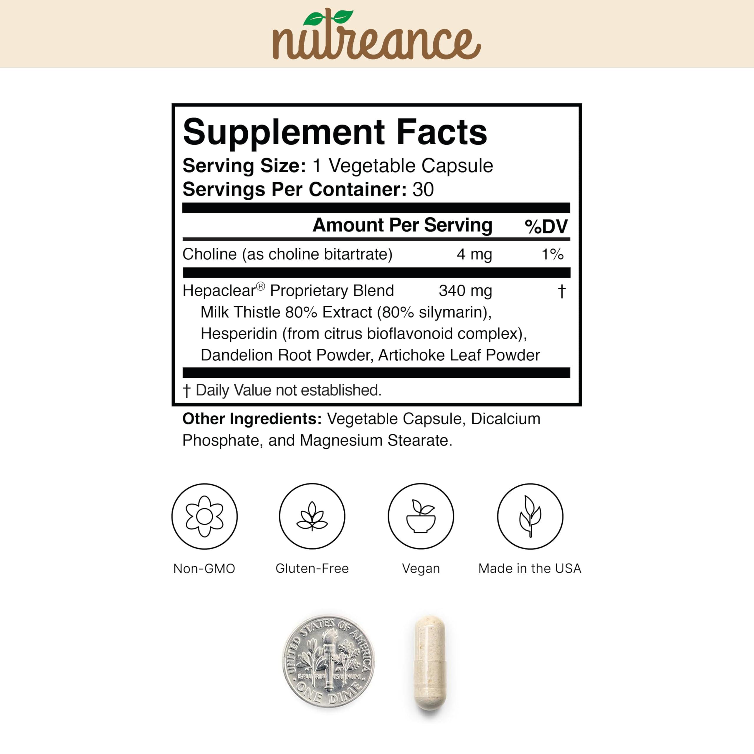 Hepaclear Hepaclear - Natural Liver Support Supplement with Hesperidin - Non-GMO, Vegan, Gluten-Free