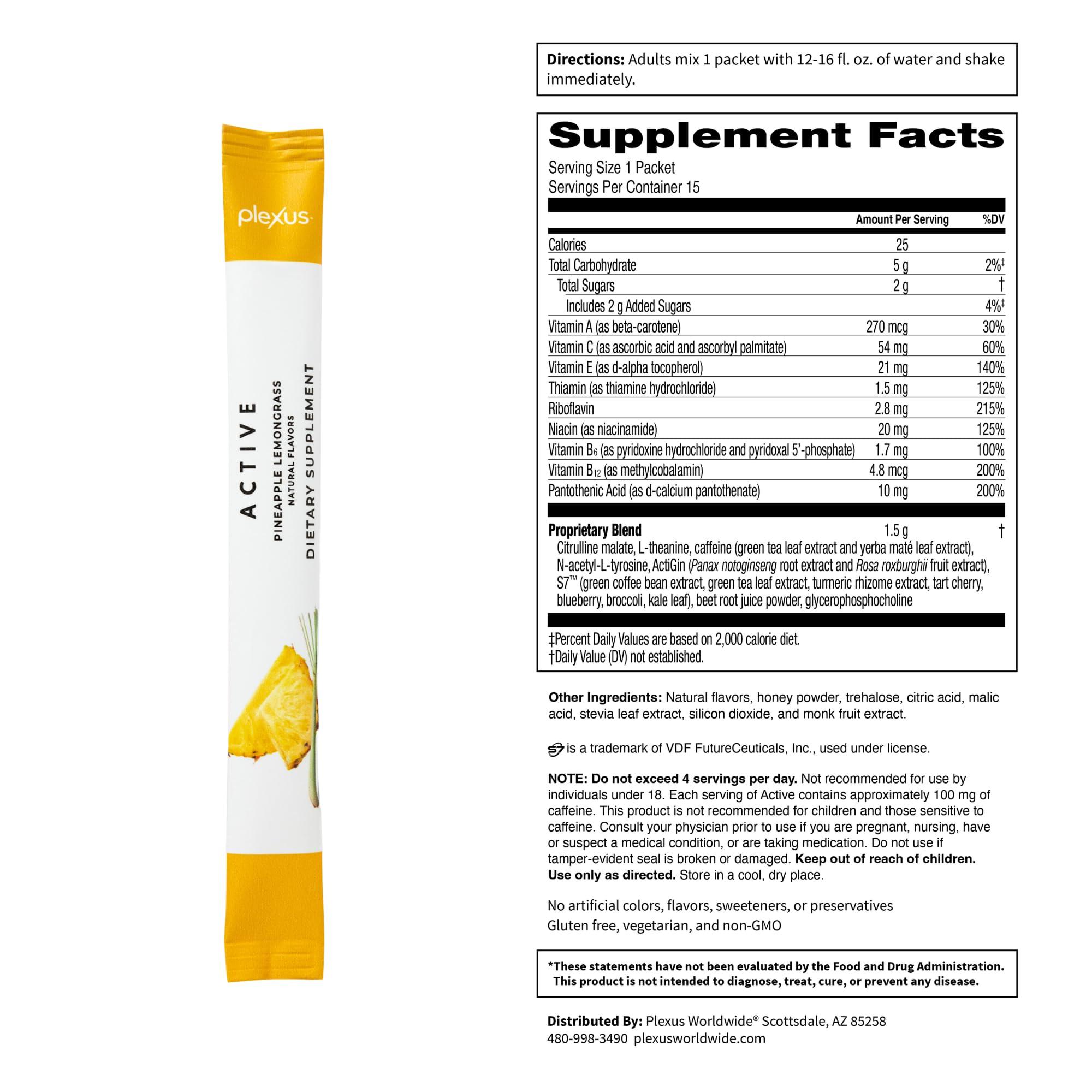 Plexus Plexus Active Pineapple Lemongrass