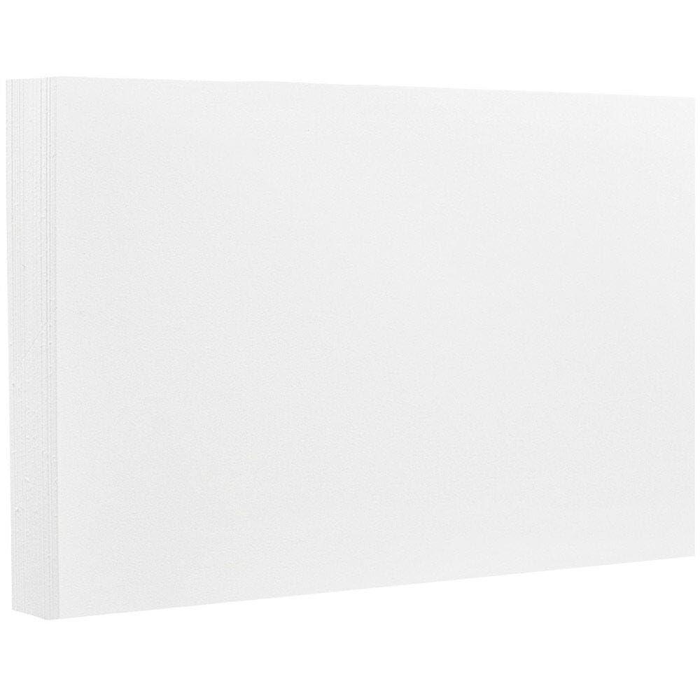 Envelopes.com LUXPaper A6 Flat Cards | 4 5/8\" x 6 1/4\" | Bright White | 100lb. Cover | 50 Qty