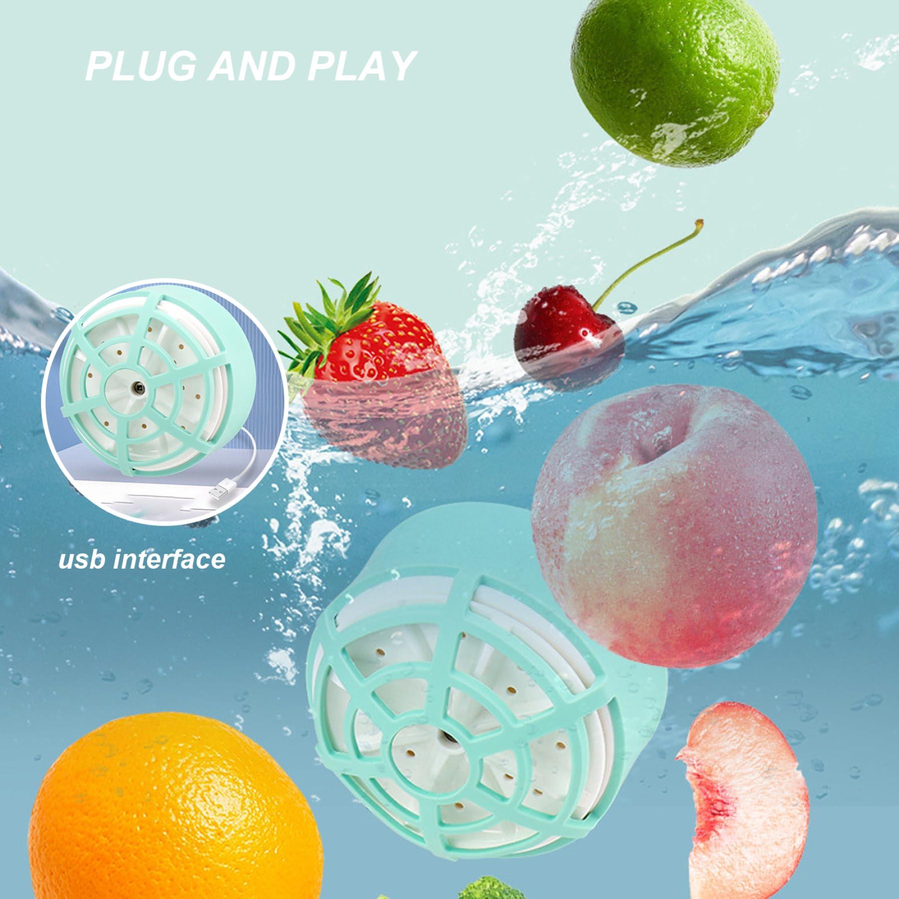 Pesoncarl Fruit Vegetable Purifier,Veggie Wash, Fruit Cleaner, Fruit and Vegetable Wash Machine, Fruit Cleaner Spinner Purifier for Deeply Cleaning Fruit, Vegetable, Meat