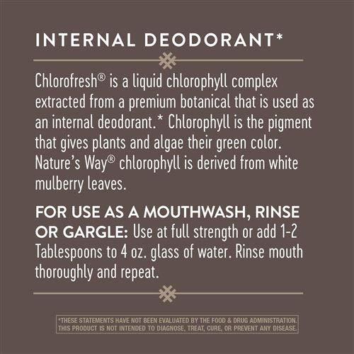 Nature's Way Natures Way Chlorofresh Liquid Chlorophyll 16 ozs (Mint Flavor)