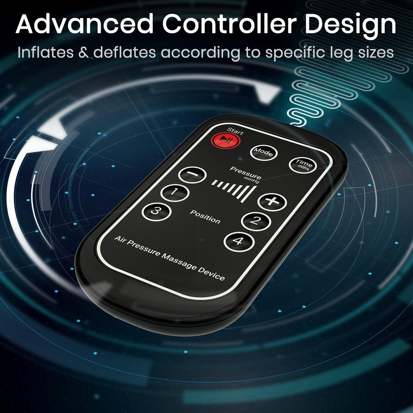 Vive Vive Leg Recovery System for Athletes - Sequential Compression Device SCD Machine for Lymphedema, Air Compression Massage, Circulation, Relaxation, Swelling, Cramps, & Pain Relief (FSA HSA Approved)