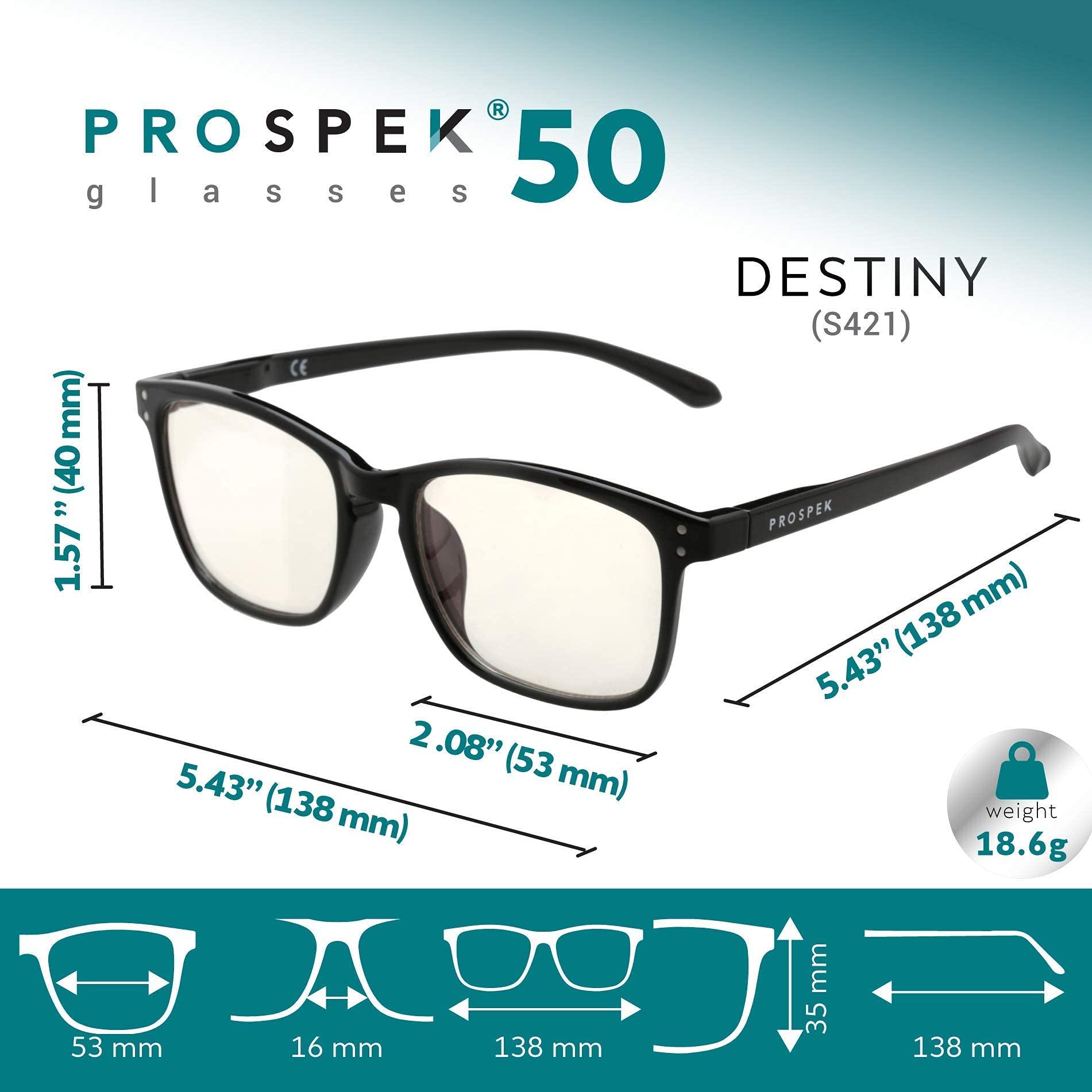 Prospek Prospek Blue Light Glasses I Computer Eyeglasses for Men and Women I Blue Light Blocking with Clear Lens I DESTINY
