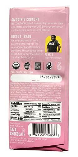 Taza Chocolate Taza Chocolate Organic Smooth & Crunchy 70% Dark Bar Variety Pack Bundle, 2.5 oz (4 count), Vegan
