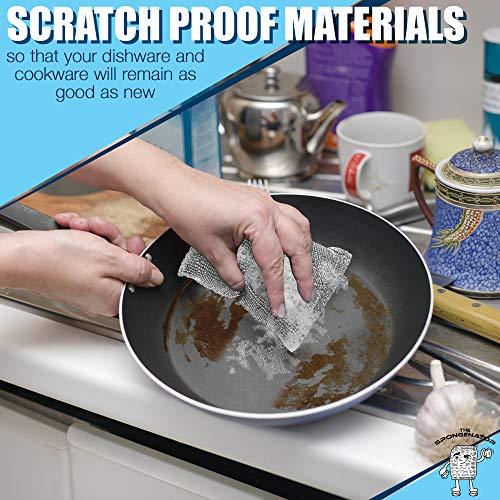 Spongenator SPONGENATOR Kitchen Scrubbing Sponges - Heavy Duty Non-Scratch Scrubbing Cleaner Sponges in 1 Color - Multi-Surface Non-Metal Dish Scouring Scrubbers for Fast Cleaning. (12 Pack)