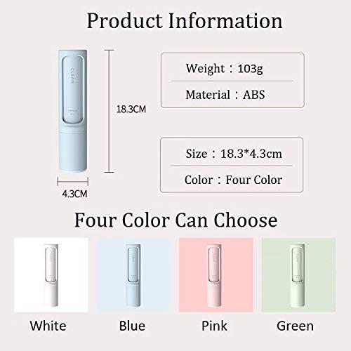 Pets Park Pets Park,Pet Hair Remover, Reusable Travel Lint Roller Brush, Remove Cat and Dog Fur, Lint, Fluff from Carpet, Car Seat, Couch, Clothing, Bedding, Fabric, One Hand Operate-Pet Hair Remover-(Blue)