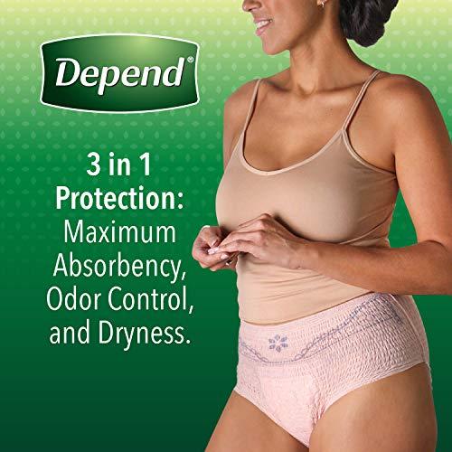 Depend Depend Night Defense Incontinence Overnight Underwear for Women, M, 15 Count