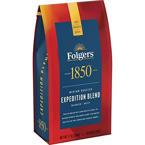 1850 1850 Expedition Blend Coffee, Medium Roast Ground Coffee, 12 Once (Pack of 6)
