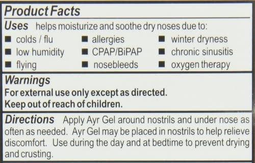 AYR Ayr Saline Nasal Gel with Soothing Aloe, 0.5 Ounce (Pack of 2)