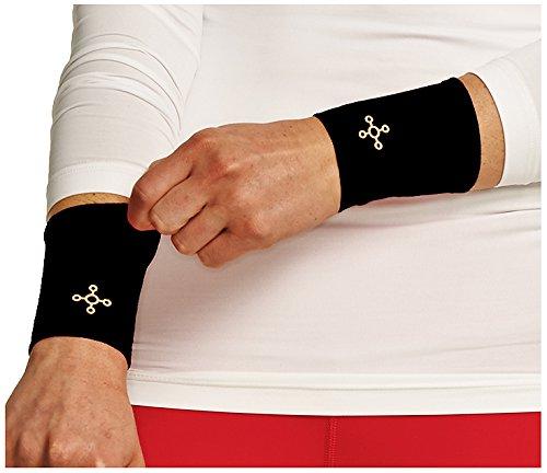 Tommie Copper Tommie Copper Women's Recovery Affinity Wrist Sleeve, Black, Medium