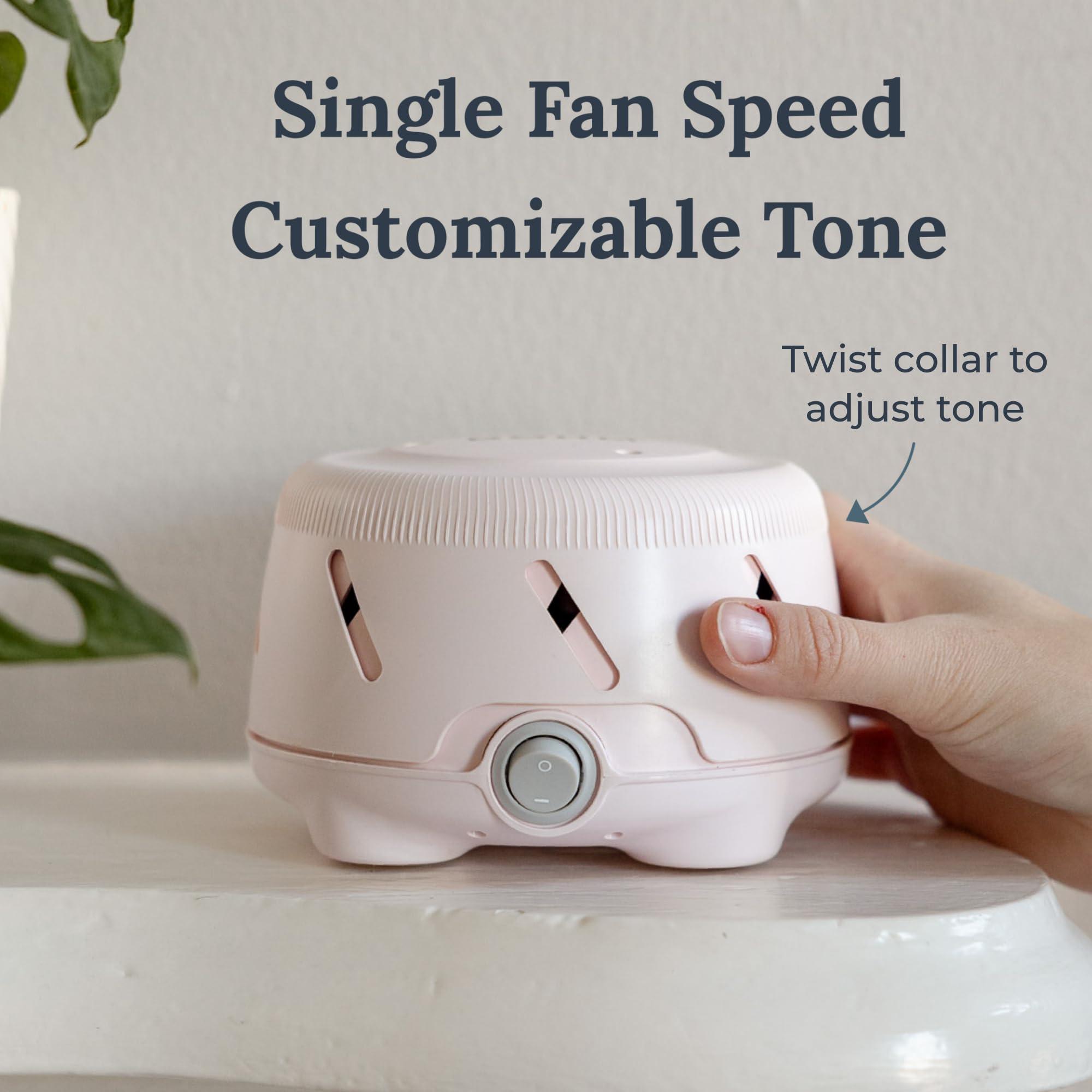 Marpac Yogasleep Dohm Uno White Noise Sound Machine, Natural Pink Noise from a Real Fan, Adjustable Tone & Noise Canceling for Office Privacy & Meditation, Sleep Aid for Travel, Baby & Adults (Pink)