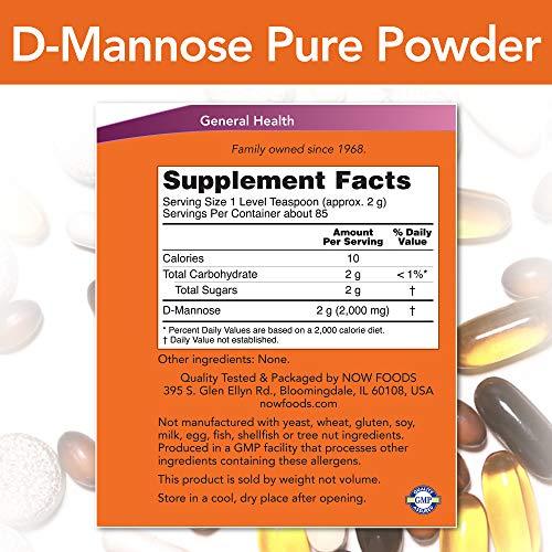 Now Foods Now Foods D-Mannose Powder, 6 Ounces (Pack of 2)