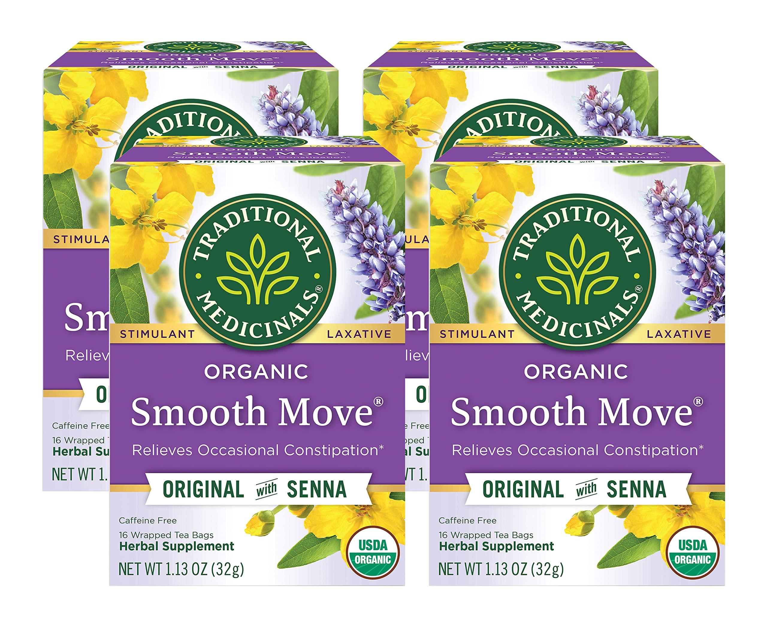 Traditional Medicinals Herb Tea, Smooth Move, 16 bag ( Value Bulk Multi-pack)
