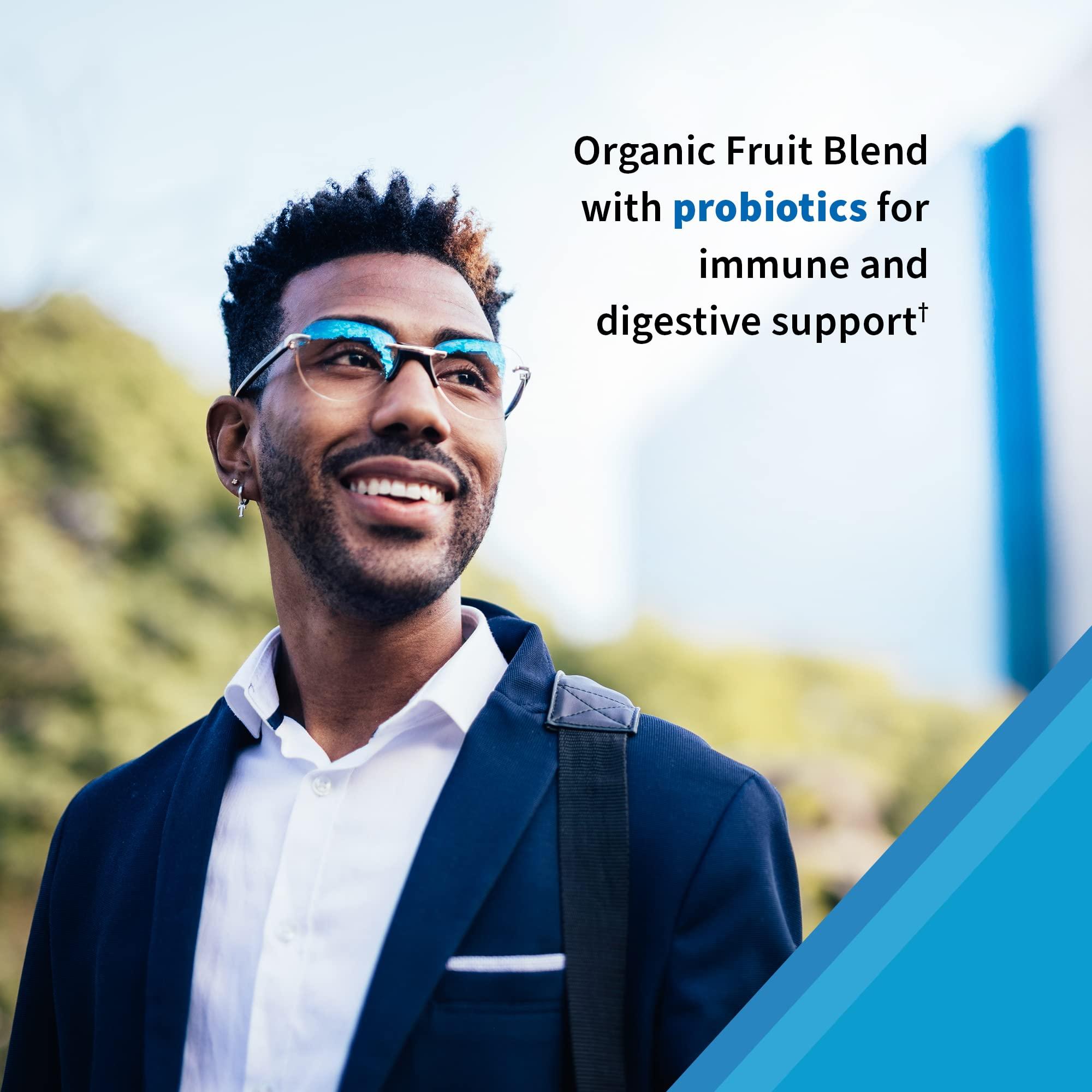 Garden of Life Garden of Life Mens Multivitamin Gummy:Vitamins C,D,E,B&Zinc for Energy,Stamina & Stress,Probiotics for Digestive & Immune Health,Vitamin Code,Non-GMO,Gluten-Free,90 Lemon Berry Gummies, 30 Day Count