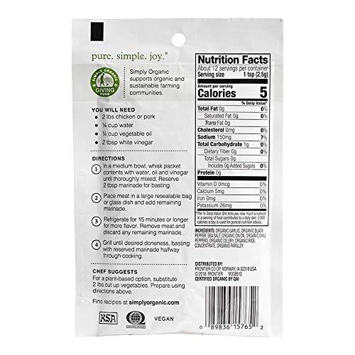 Simply Organic Simply Organic Peppercorn Garlic Marinade Mix - 3 pack