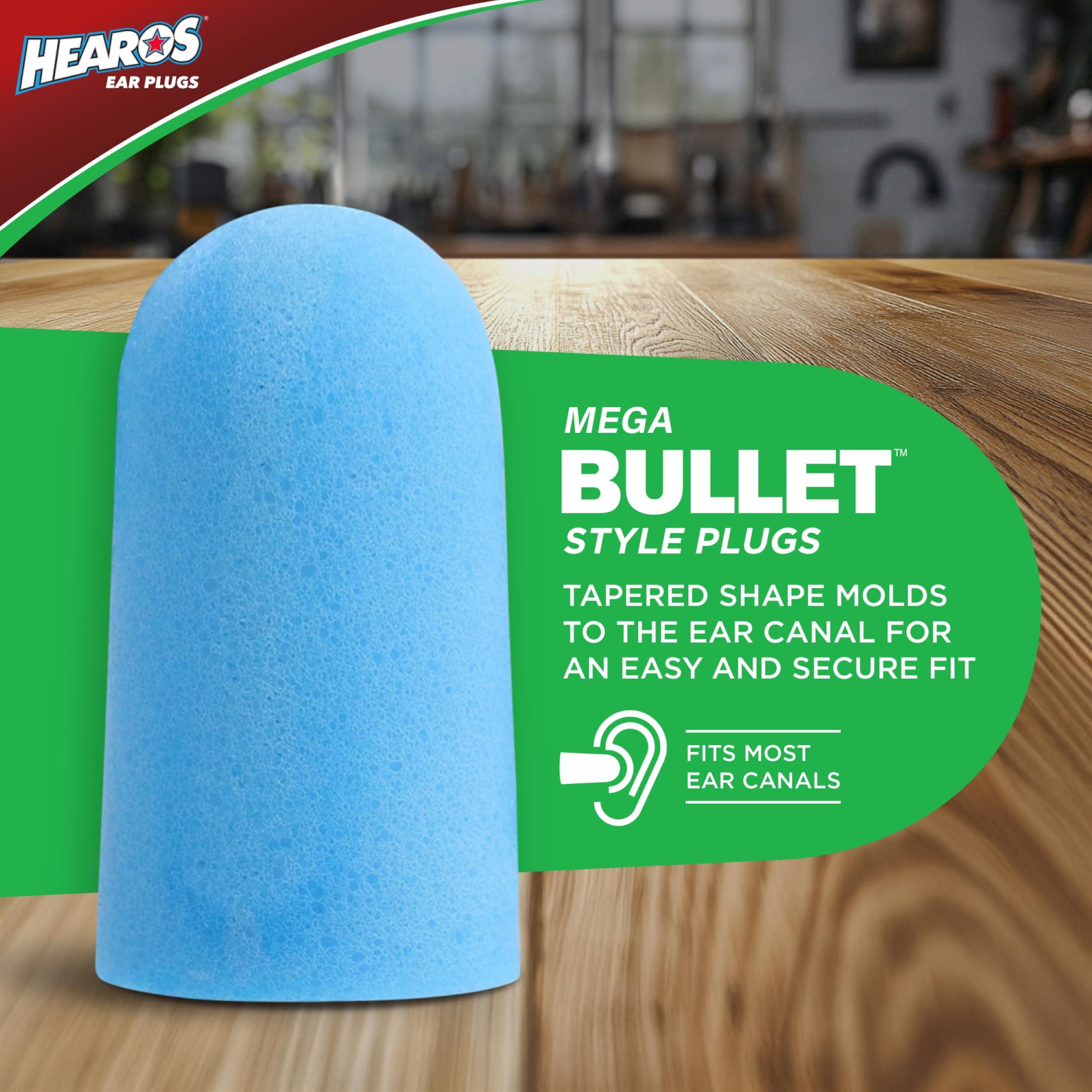 Hearos HEAROS Xtreme Protection Foam Ear Plugs, 33dB NRR 33, 200 Pairs (Blue)