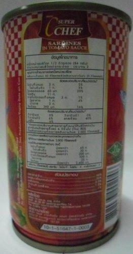 Super Chef Super C Chef Brand Sardines in Tomato Sauce 155g Made in Thailand