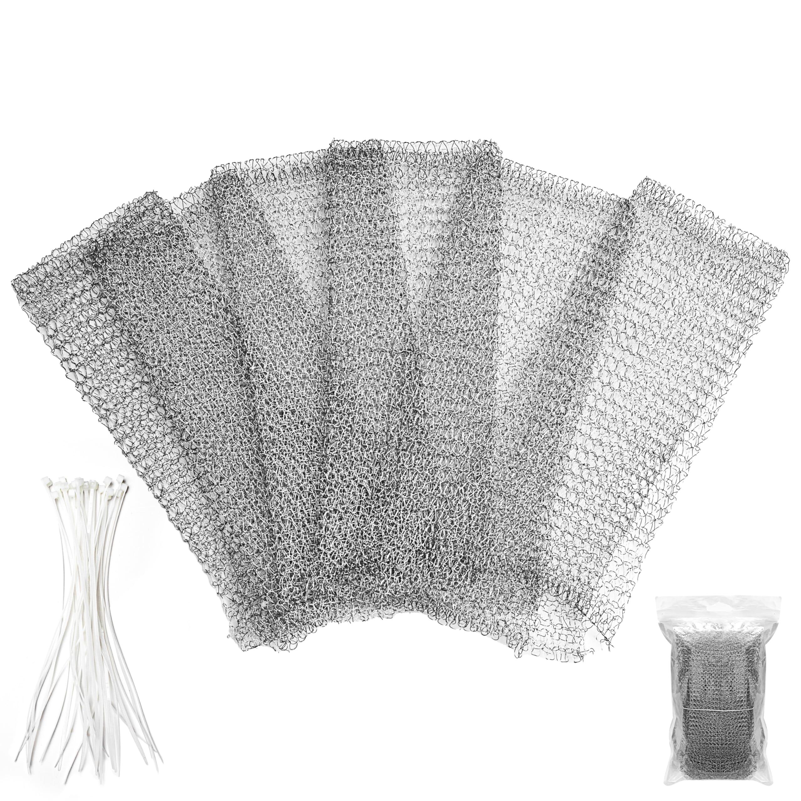 BRENSTEN BRENSTEN Washing Machine Lint Traps 24-Pcs Washing Machine Lint Catcher with Cable Ties Rust-Proof Stainless Steel Mesh Washer Lint Catcher Drain Hose Screen Filters Prevent Clogging of Drains