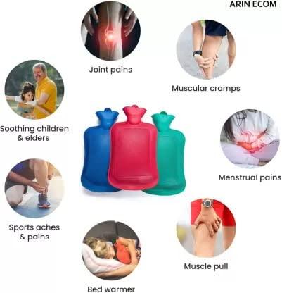 HERDEM Herdem Hot Water Bottle Bag for Pain Relief (Multicolor)