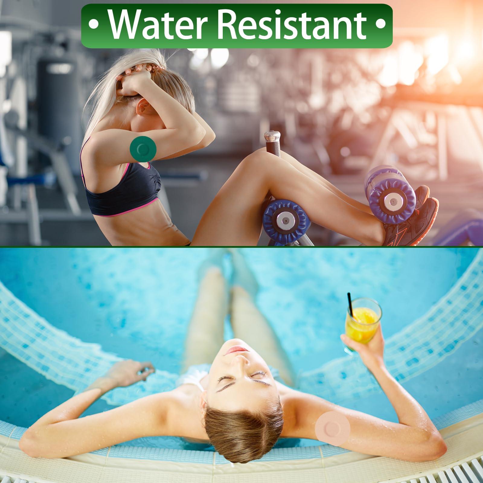 funpatch funpatch 20Pack Libre 2 Sensor Covers, Freestyle Waterproof Libre 2 Adhesive Patches Flexible CGM Tape Non-Glue Central Full Cover Hypoallergenic & Latex-Free Long-Lasting for 14 Days, Sapphire