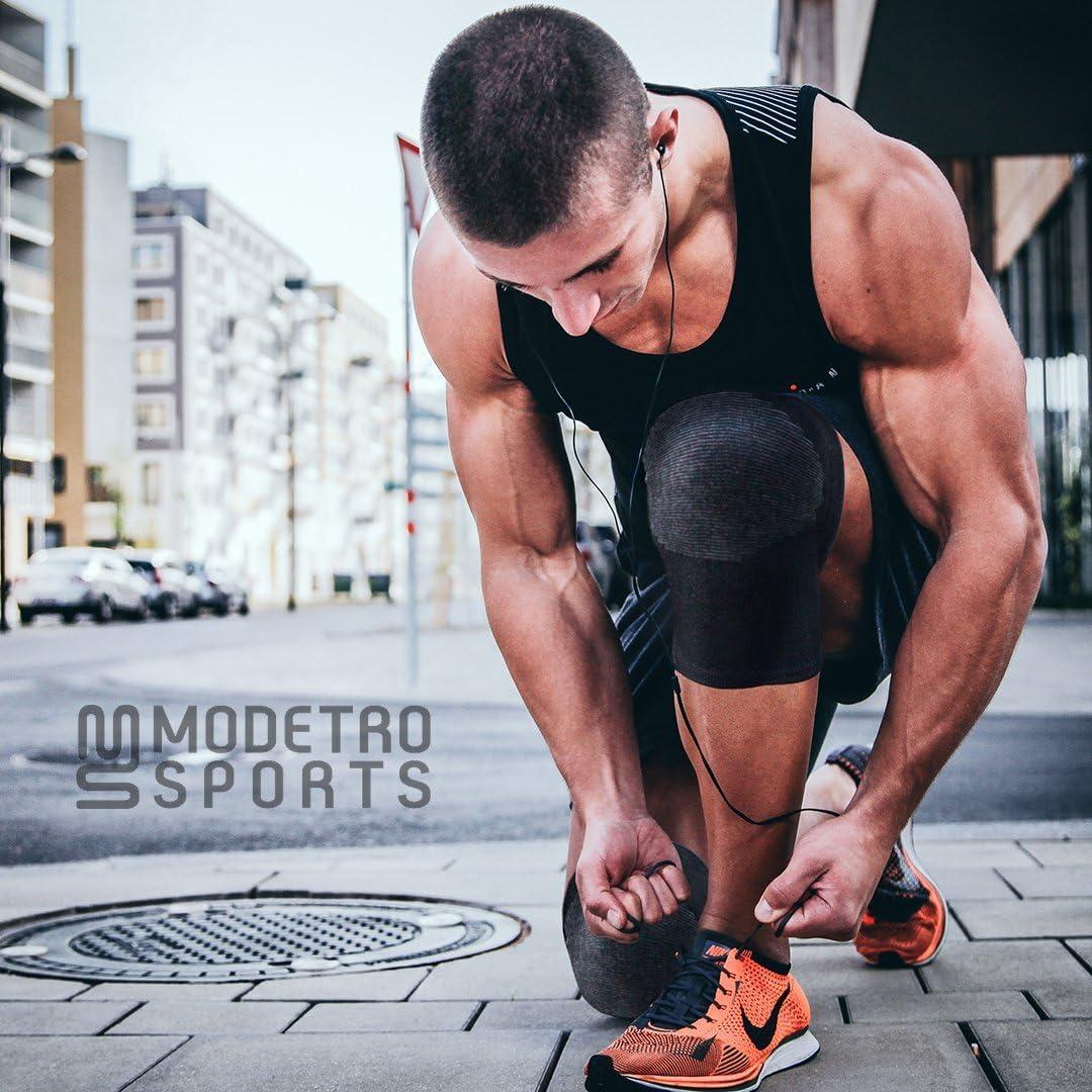 Modetro Sports Modetro Sports Knee Compression Sleeve - Knee Support Compression Sleeve Brace for Men Women - Knee Brace for Runner Weight Lifting Knee Sleeve
