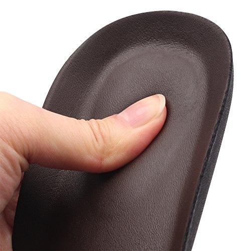 FOOTINSOLE.COM footinsole Heel Cushion Dress Shoe Insoles - Best Shoe Inserts - Leather Brown