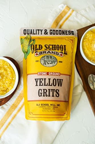 Old School Brand Old School Brand Stone Ground Yellow Grits - 30 Ounce Bag