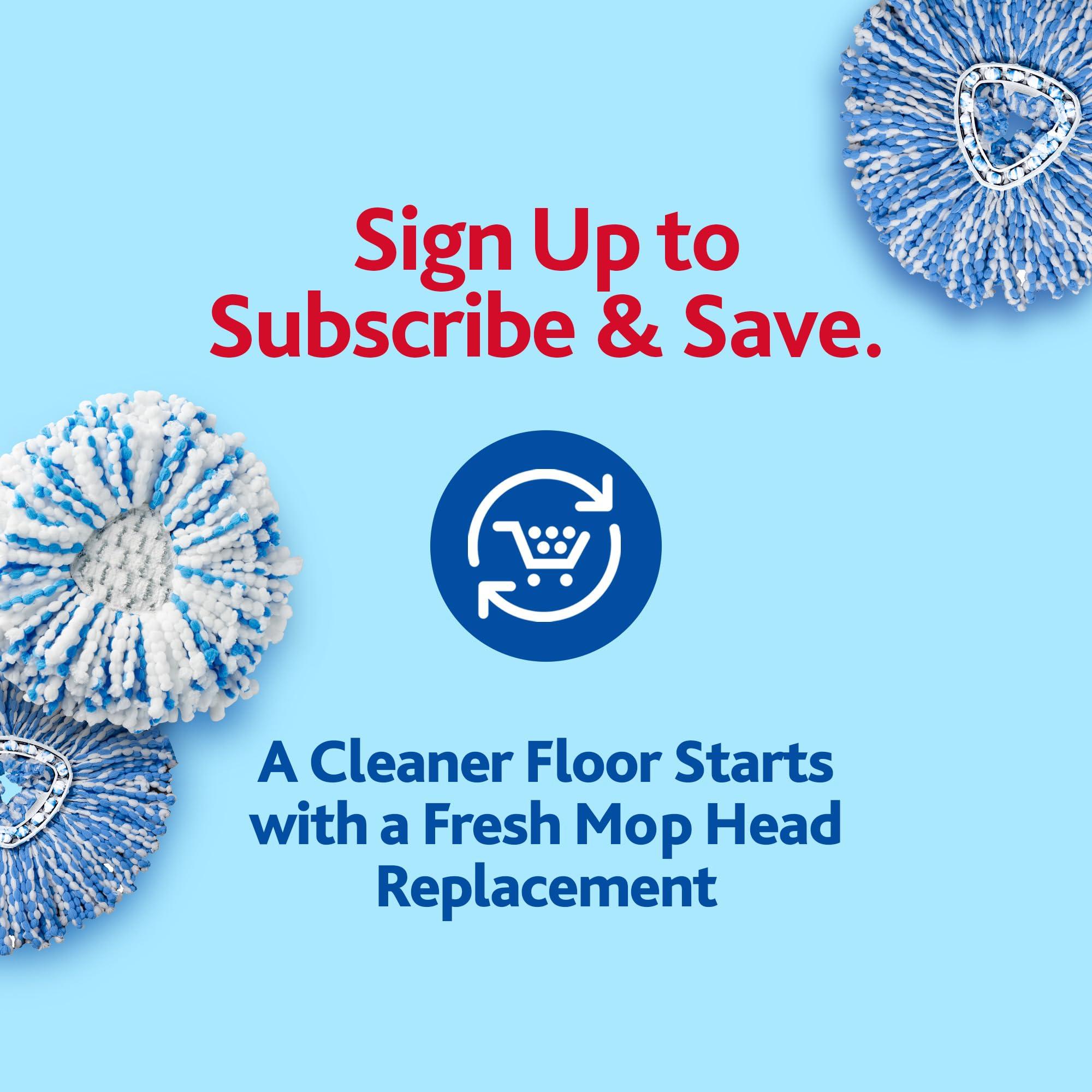 O-Cedar O-Cedar RinseClean Spin Mop & Bucket System + 1 Extra Mop Head | Clean with Clean Water | Removes 99% of Bacteria
