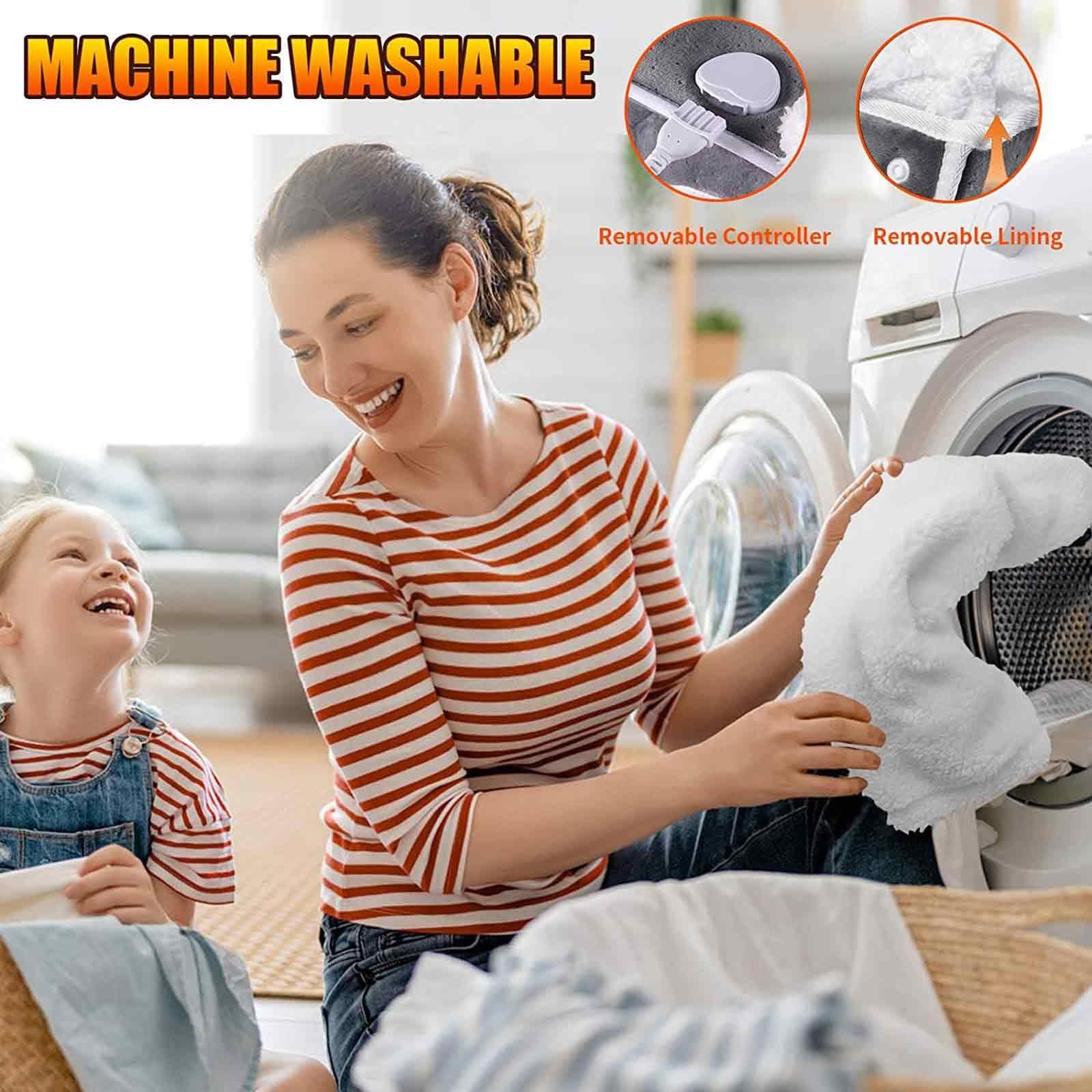 ZJTY Electric Foot Warmers, Foot Warmer Boots Heating Pad Relieve Foot Leg Pain and Soreness, Heated Foot Warmers with 6 Temperature Setting and 4 Timer Levels Setting, Machine Washable ( Color : Gray )