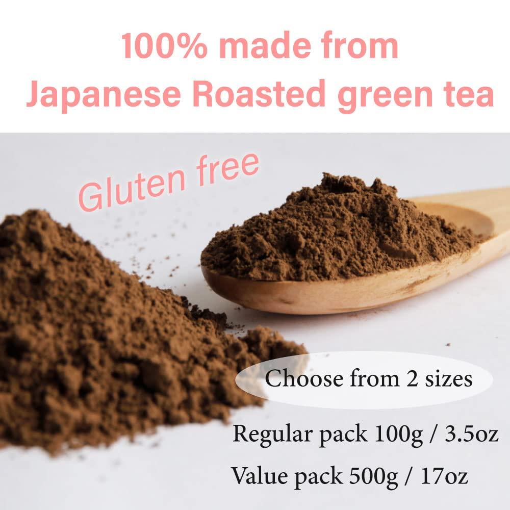 Japanese Tea KIMIKURA ORGANIC Hojicha Roasted Green Tea Powder [100g/3.5oz] Premium culinary grade from Shizuoka Japan | Japanese Tea KIMIKURA