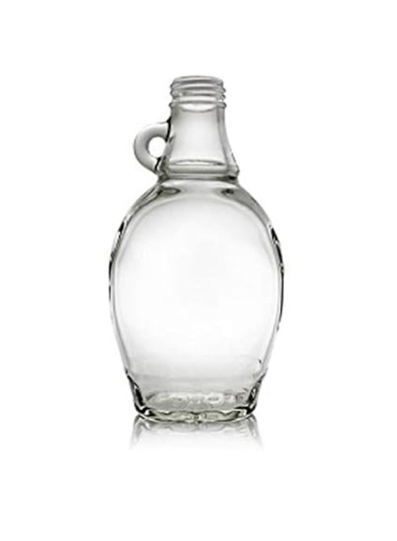 Generic glass maple syrup bottles-12 pack with plastic caps (12 oz)