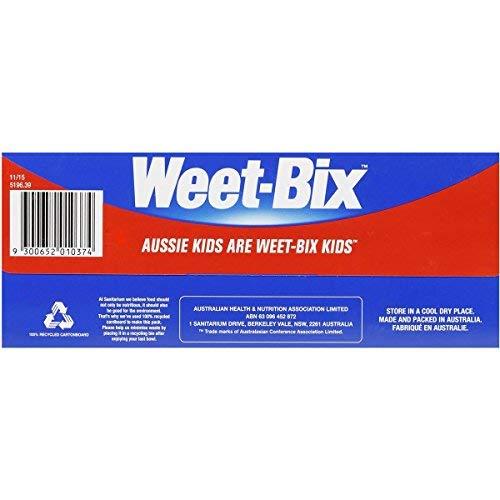 Sanitarium Health Food Company Sanitarium Weet-Bix 375g (Made in Australia) (Pack of 2) x 6 (=Total 12 Pack)