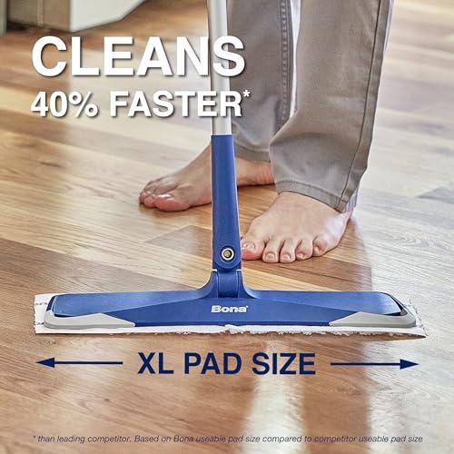 Bona Bona Sweeping Pads for Multi-Surface Floors - 24 Refills - Heavy-Duty & Disposable Pads - XL Microfiber Pads Wipe Away Dust, Dirt, & Pet Hair