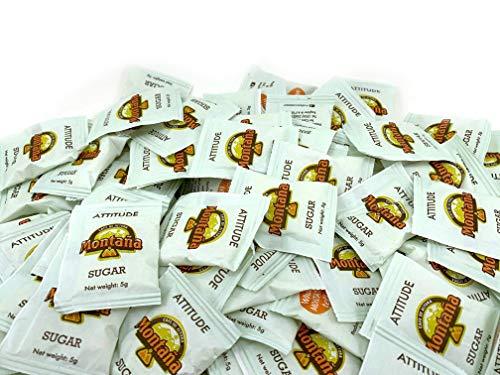 LAETAFOOD Pure Cane Superfine White Sugar Single Serve Packets, Fortified with Vitamin A, 500 Count