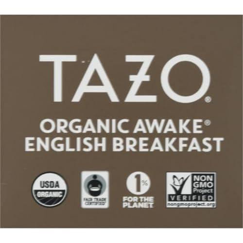 TAZO TAZO Organic Awake English Breakfast Black Tea, 16 Total Tea Bags