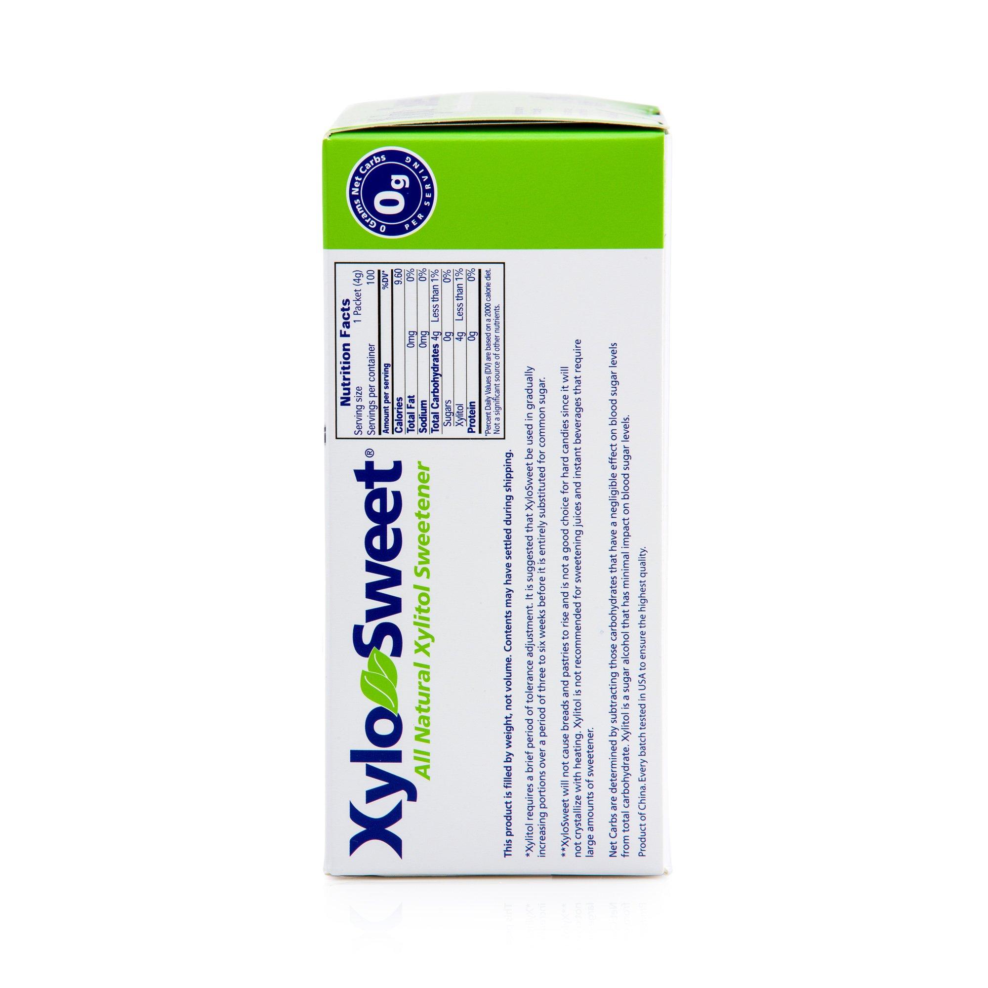 Xlear Xlear XyloSweet Non-GMO Xylitol Sweetener - Natural Sweetener Sugar Substitute, Granules, 100 Packets (Pack of 1)