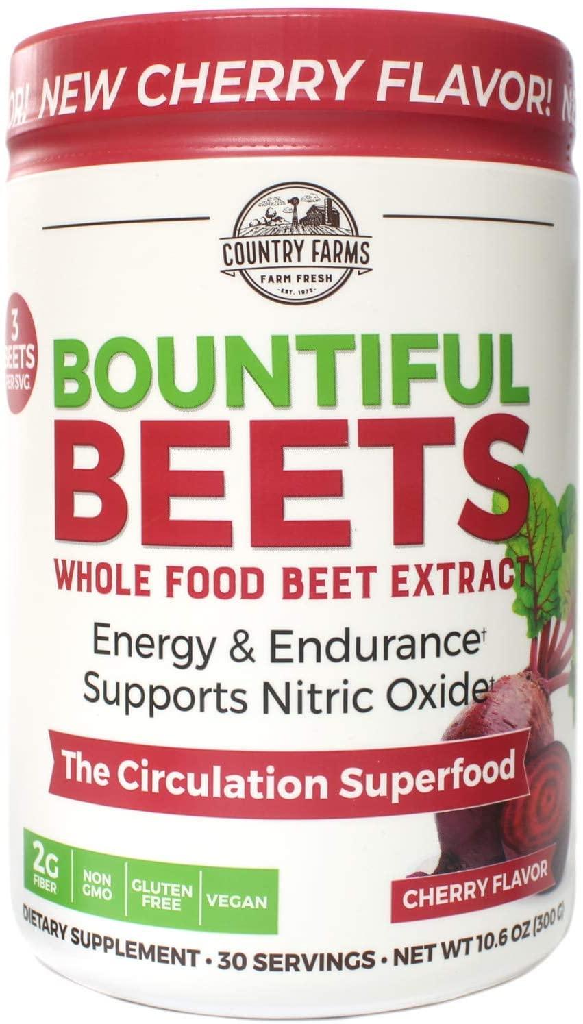 COUNTRY FARMS Country Farms Bountiful Beets Circulation Superfood, Delicious Natural Flavor 10.6 Ounces Each (9)