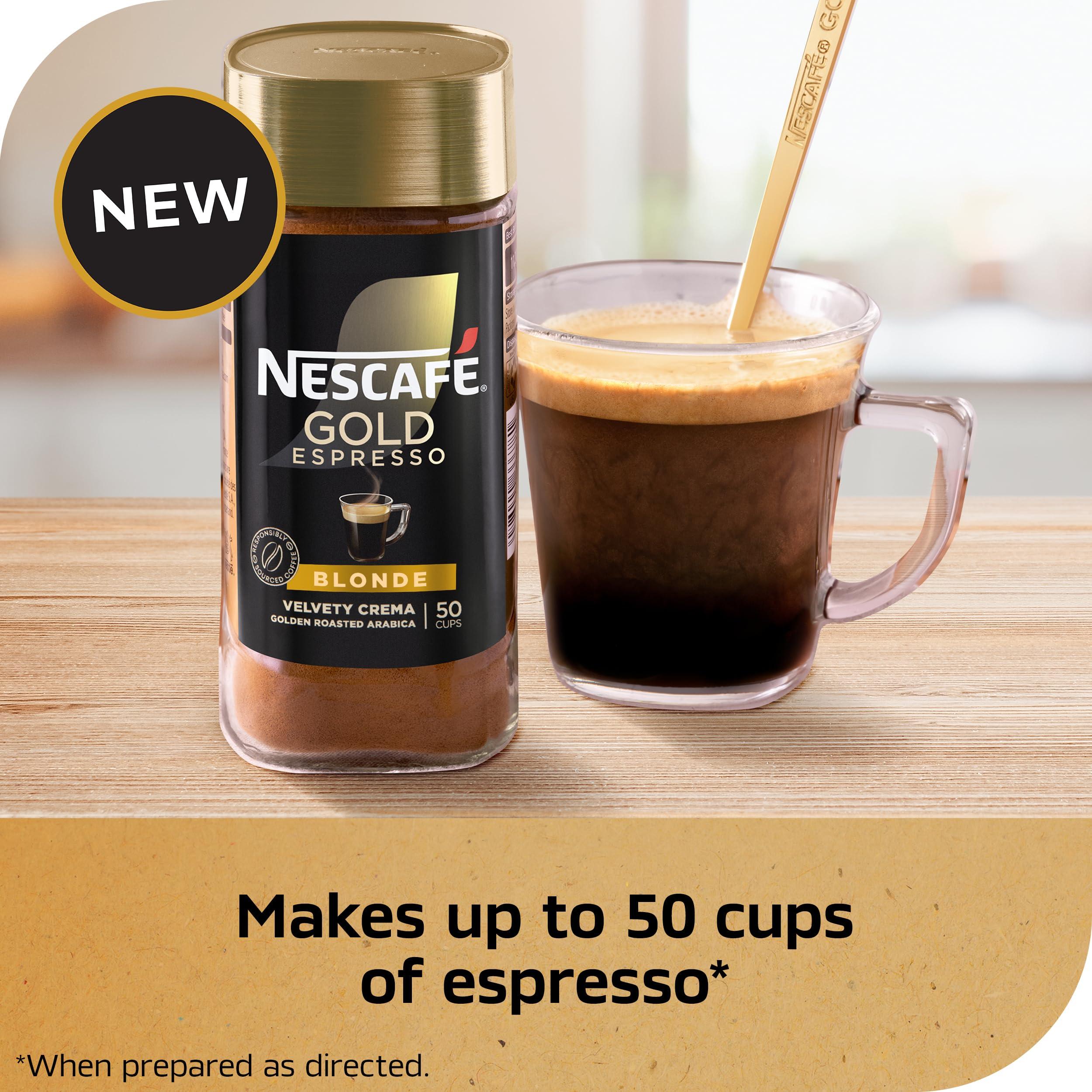 Nescaf NESCAF Gold Espresso Blonde, Instant Coffee, 3.5 oz