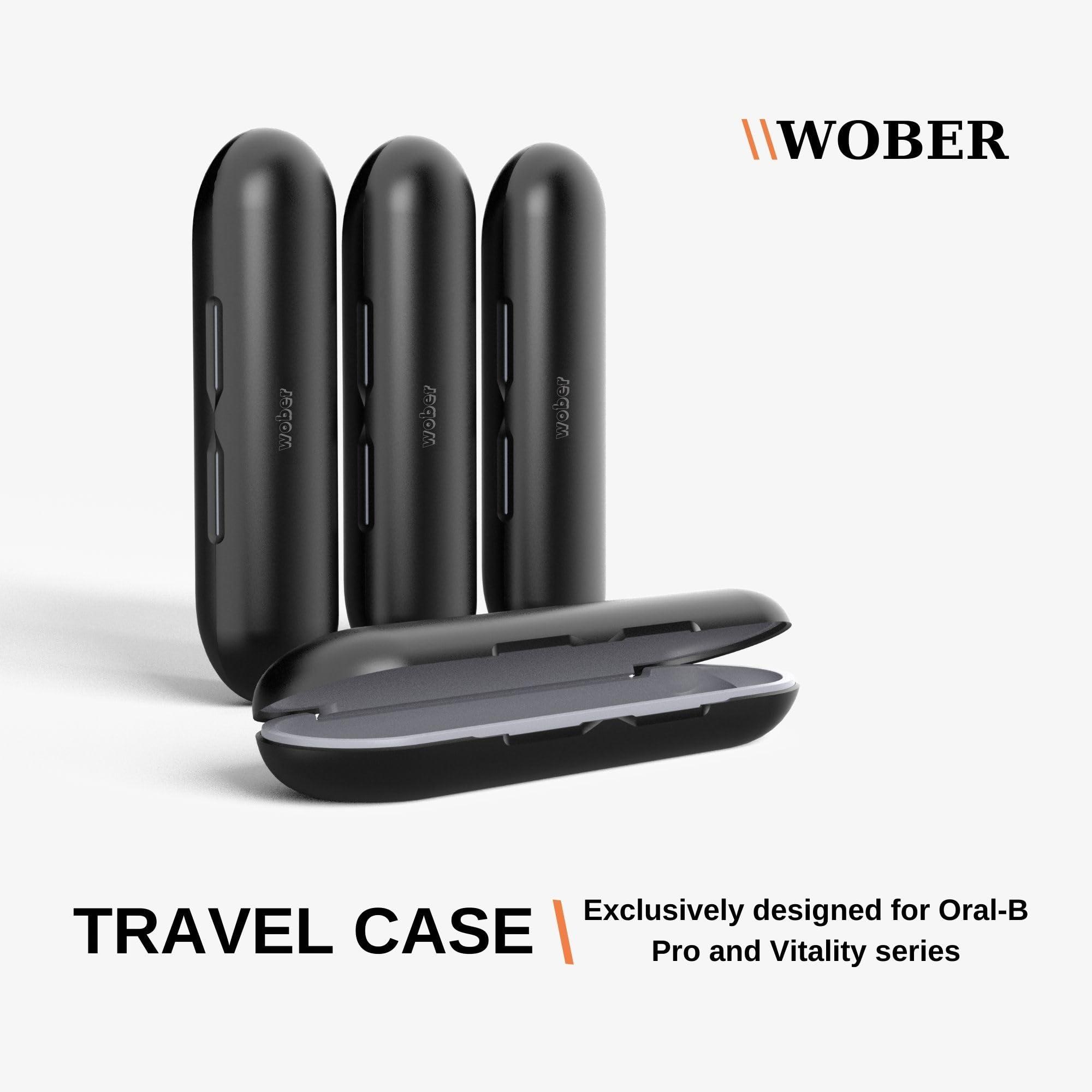 wober Travel Case for Oral B Pro 1000 Electric Toothbrush - Specifically Designed for Oral-B Pro 1000/1500/2000/3000/3500/Vitality, Hard Protective Cover, Portable Toothbrush Holder