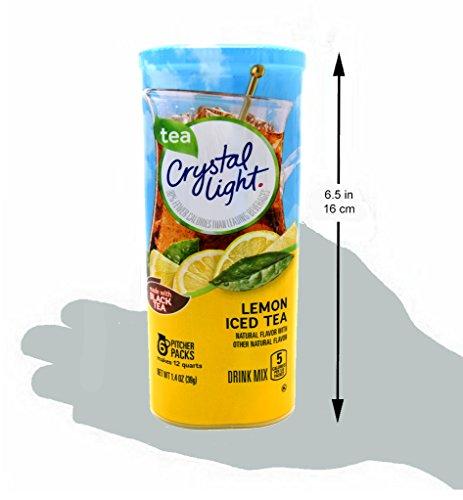Crystal Light Crystal Light Iced Tea Drink Mix, Natural Lemon Flavor (12-Quart), 1.4-Ounce Packages (Pack of 4)