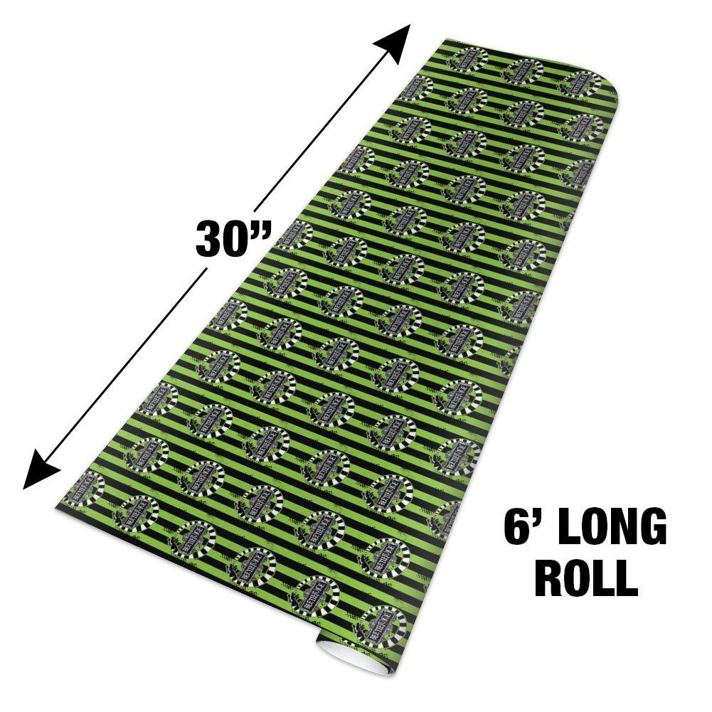 GRAPHICS & MORE GRAPHICS & MORE Beetlejuice Beetle Worm Premium Roll Gift Wrap Wrapping Paper