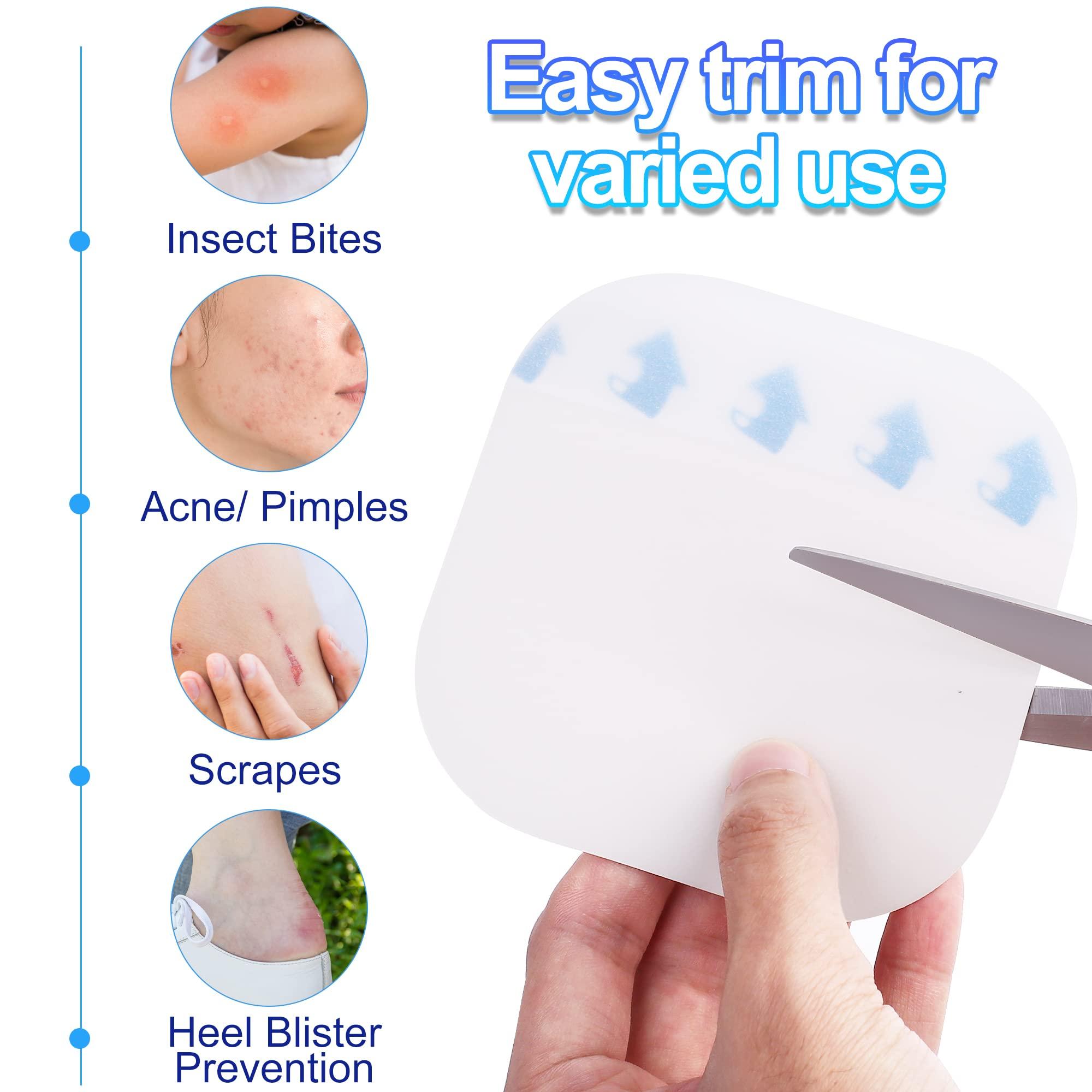 LotFancy LotFancy Hydrocolloid Bandages, 4x4, 14 Patches, Ultra Thin, FSA HSA Eligible, Large Hydrocolloid Dressing, Waterproof Wound Care Dressing Pad for Blister, Bed Sore, Burn, Pressure Ulcer Healing