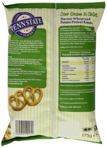 Penn State Penn State Sour Cream and Chive Flavour Pretzels 175 G (Pack of 12)