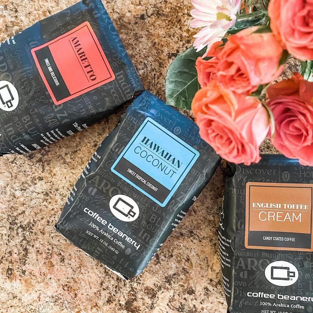 Coffee Beanery Hawaiian Coconut Coffee by Coffee Beanery | 12oz Flavored Coffee Ground Medium Roast Coffee | 100% Specialty Arabica Coffee Ground | Gourmet Coffee | Flavored Fine Ground Coffee Medium Roast