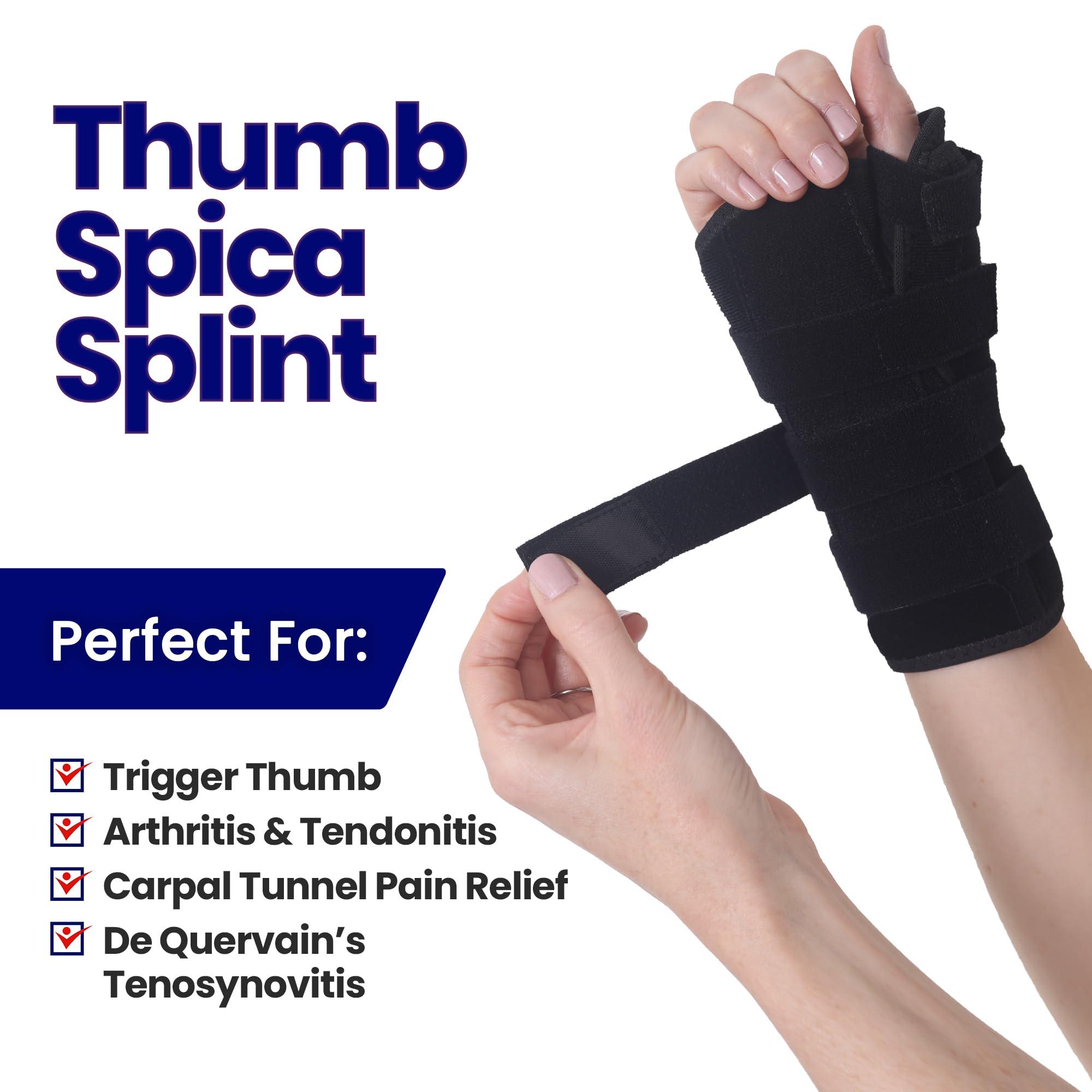 ARMSTRONG AMERIKA ARMSTRONG AMERIKA Thumb Spica Splint (Right Small) + Thumb Splint (Fits All) Bundle