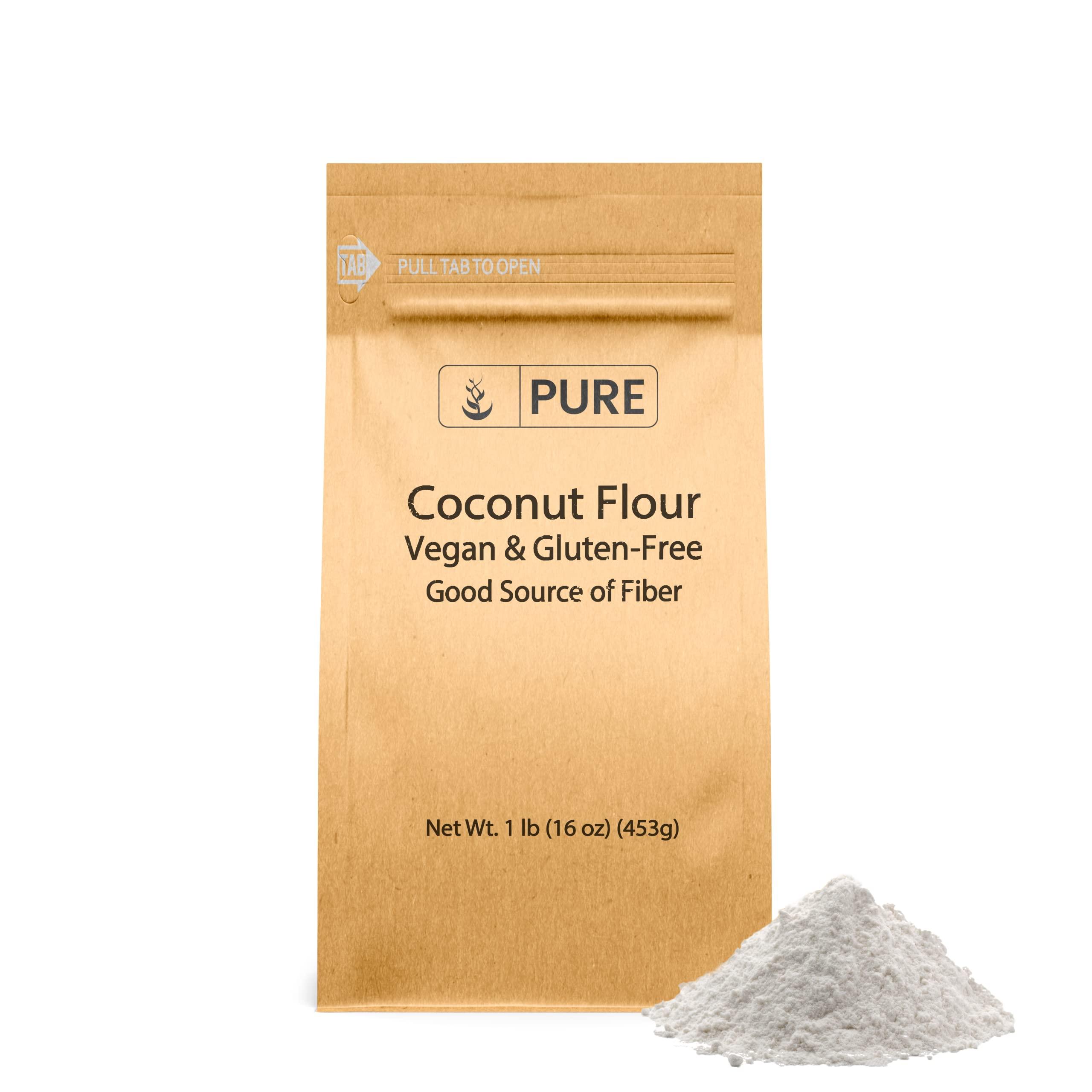 PURE ORIGINAL INGREDIENTS Pure Original Ingredients Konjac Gum Powder and Coconut Flour Bundle, Various Sizes, Keto Friendly, Baking