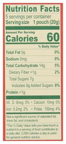 SOLELY SOLELY Organic Mango Whole Fruit Gummies | Two Ingredients | No Added Sugars, Artificial Colors or Flavors | Vegan Fruit Snacks, 0.7 Ounce (Pack of 5)