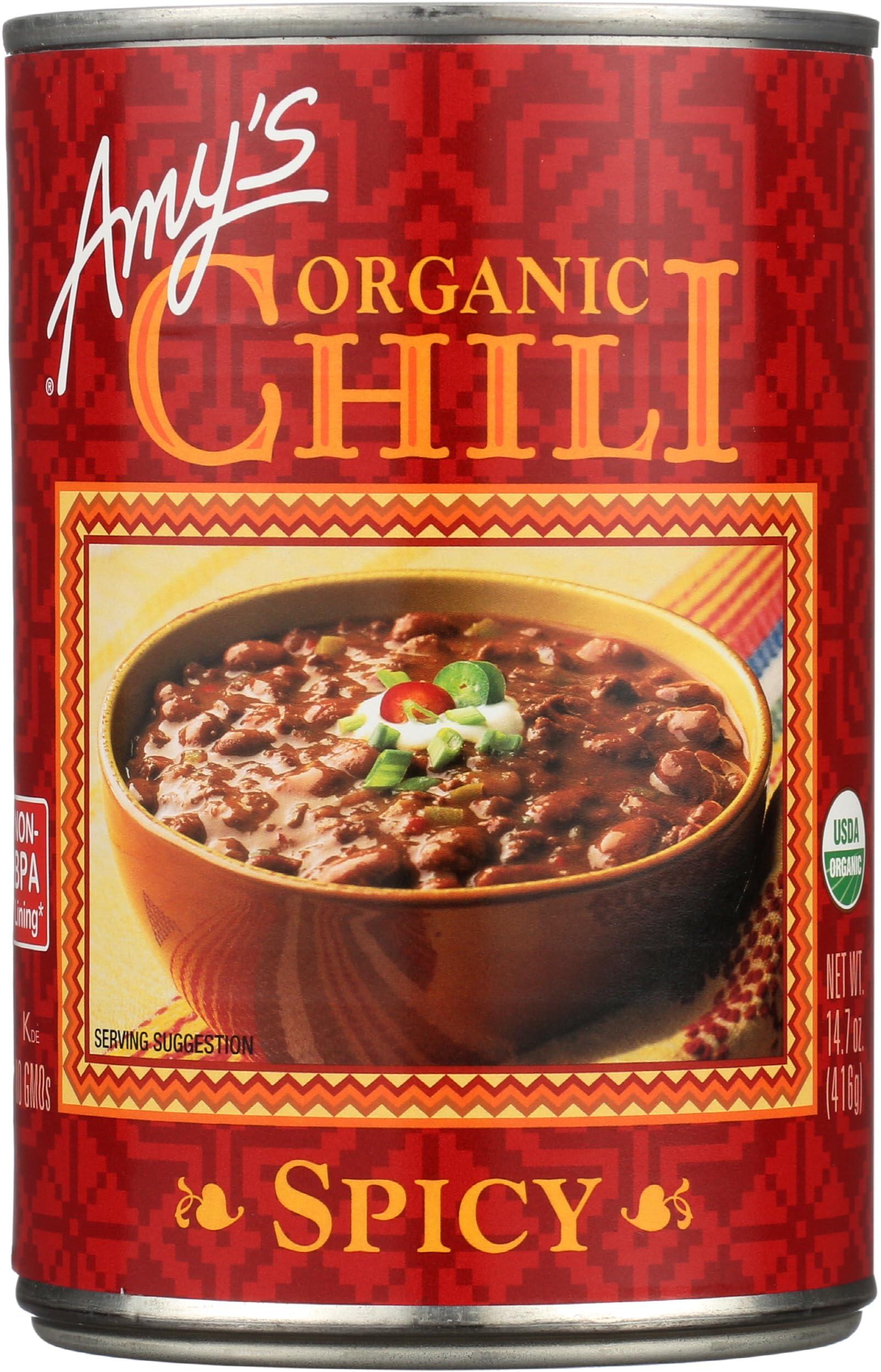 Amys Amy\'s, Chili Spicy Organic, 14.7 Ounce