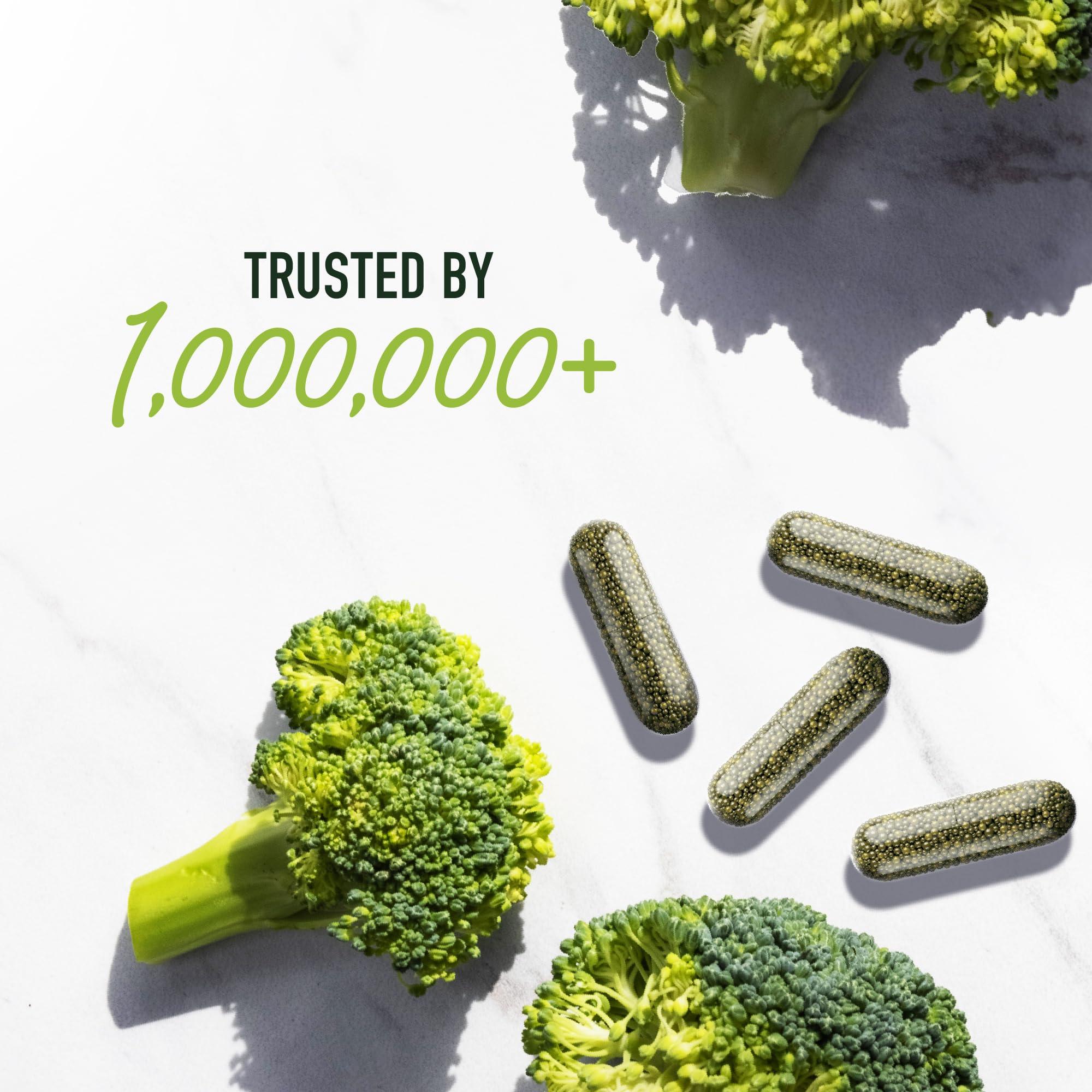 SMNutrition 50MG Sulforaphane Supplement from Broccoli Sprouts | NRF2 Activation with Glucoraphanin, Myrosinase & Antioxidants | Support Cellular & Immune Health | Broccoli Seed Microbeadlets, Vegan 60 Count