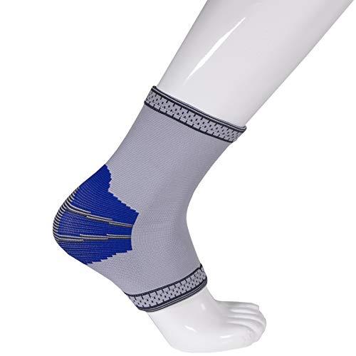 Champion Champion Elastic Ankle Support Compression Sleeve, Gray, Medium